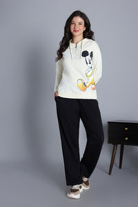 Zivame Mickey Mouse Loungewear Set - Black Beauty — thumbnail 3